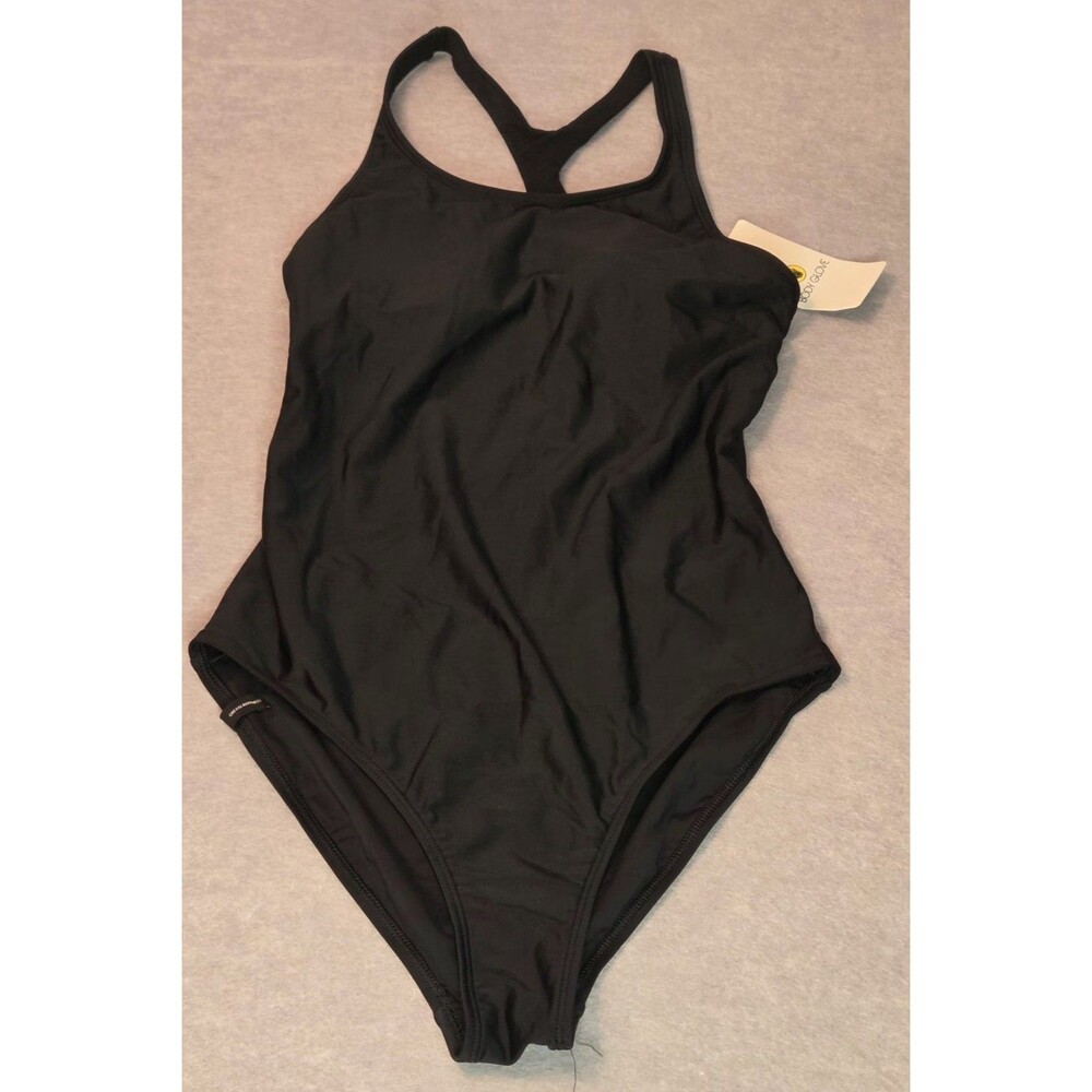 Body Glove Women's Black One Piece Swimsuit Racerback Athletic Swimwear NWT